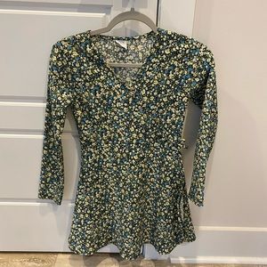 Zara Girls Dress Floral Wrap Size 10